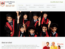 Tablet Screenshot of frontlinemillenniumschool.com